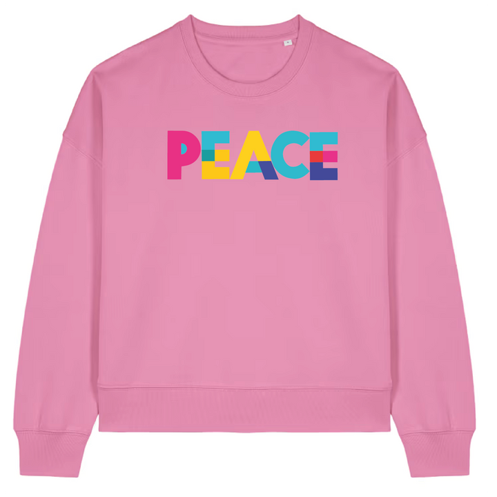 Peace Sweater in Bubblegum Pink