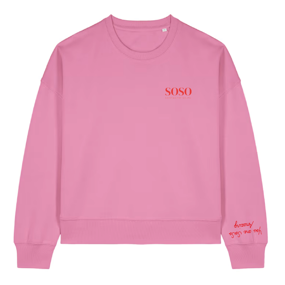 The SoSo Sweater in Pink