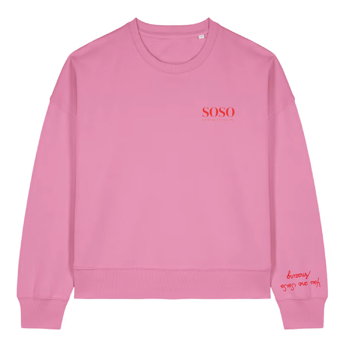 The SoSo Sweater in Pink