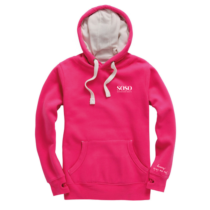 SoSo Note to Self Hoodie in Pink