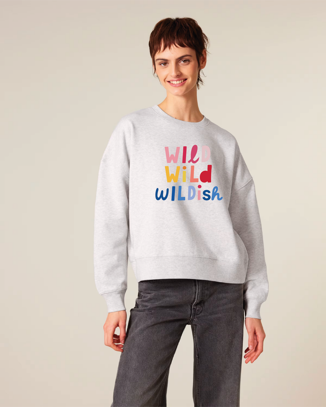 Wild, Wild, Wildish Sweater in Grey